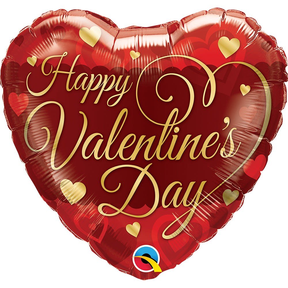Foil Balloon Valentine's Classic Script