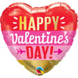 Foil Balloon Valentine's Day Arrow Stripes