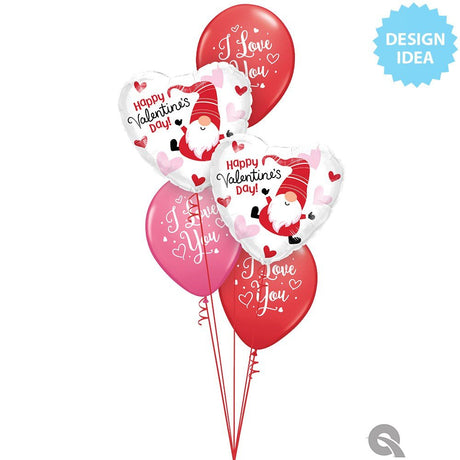 Valentine's Day Gnome Foil Balloon