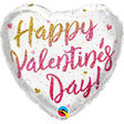 Valentine's Glitter Ombre Foil Balloon