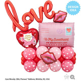 Valentine's Love Letter Foil Balloon