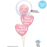 Foil Balloon Valentine's Pink 18 Inch