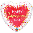 Valentine's Foil Balloon Watercolor Hearts