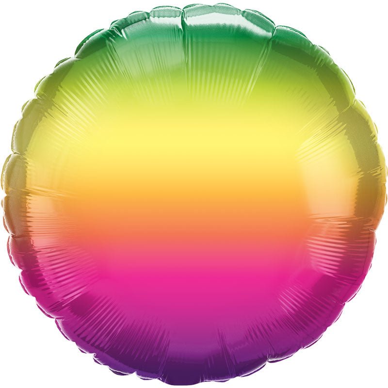 Foil Balloon Vibrant Ombre 18 Inch