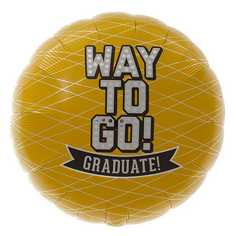 Graduation Foil Balloon Way To Go Yellow
