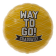Graduation Foil Balloon Way To Go Yellow