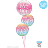 Foil Balloon Welcome Baby Confetti Dots