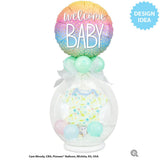 Foil Balloon Welcome Baby Confetti Dots