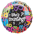 18 Inch Who's Counting Foil Balloon