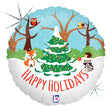 Woodland Holidays Foil Balloon