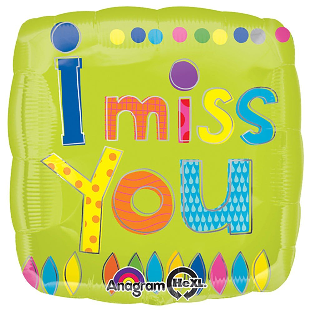 Foil Balloon 18 Inch I Miss You