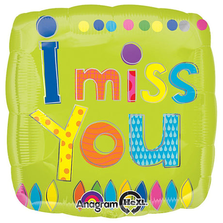 Foil Balloon 18 Inch I Miss You