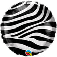 Foil Balloon Zebra Stripes Pattern 18 Inch