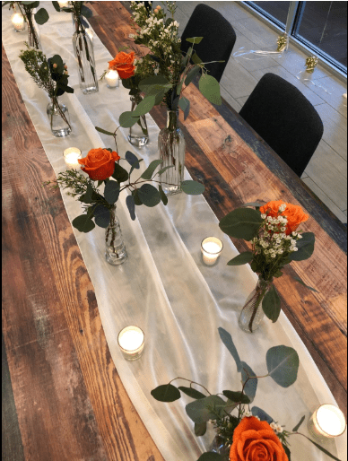 Extra Long Chiffon Wedding Table Runner Polyester Fabric - 18" Wide, 120" Long, 180" Long, Multiple Colors (1 Piece)