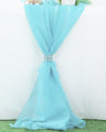 Extra Long Chiffon Wedding Table Runner Polyester Fabric - 18" Wide, 120" Long, 180" Long, Multiple Colors (1 Piece)