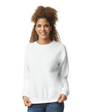 Gildan 18000 Heavy Blend Sweatshirt Fabric - White, Classic Fit, Seamless Body (1 Unit)