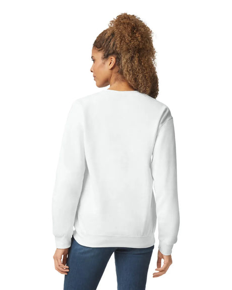 Gildan 18000 Heavy Blend Sweatshirt Fabric - White, Classic Fit, Seamless Body (1 Unit)