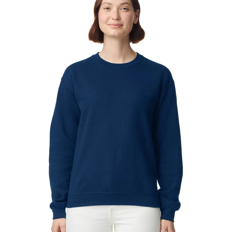 Gildan 18000 Cotton Blend Sweatshirt Fabric - Navy, Classic Fit, Tubular Body (1 Piece)