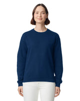 Gildan 18000 Cotton Blend Sweatshirt Fabric - Navy, Classic Fit, Tubular Body (1 Piece)