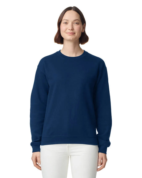 Gildan 18000 Cotton Blend Sweatshirt Fabric - Navy, Classic Fit, Tubular Body (1 Piece)