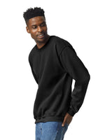 Gildan 18000 Heavy Blend Sweatshirt Fabric - Black, Classic Fit, Seamless Body (1 Unit)