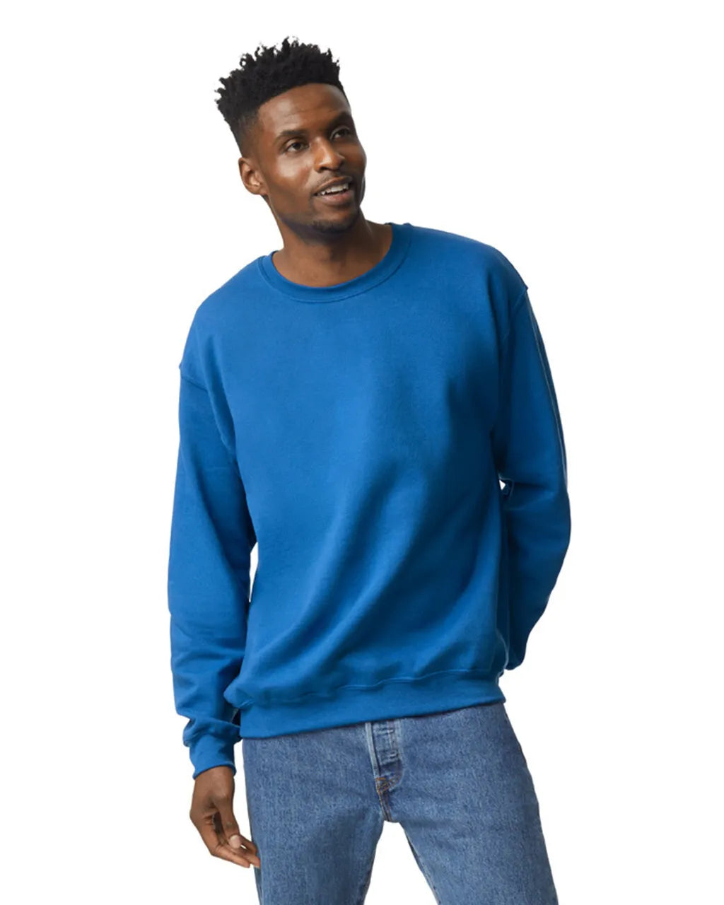 Gildan 18000 Heavy Blend Sweatshirt Fabric - Royal, Classic Fit, Seamless Body (1 Piece)