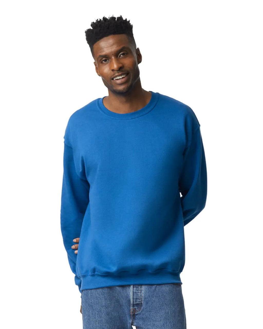 Gildan 18000 Heavy Blend Sweatshirt Fabric - Royal, Classic Fit, Seamless Body (1 Piece)