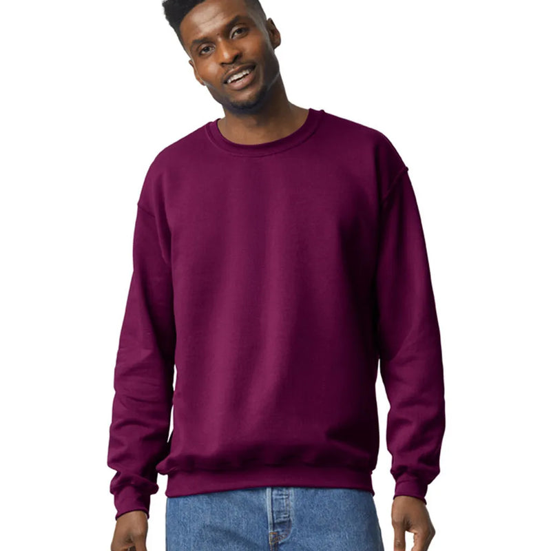 Gildan 18000 Heavy Blend Sweatshirt Fabric - Maroon, Classic Fit, Tubular Body (1 Unit)