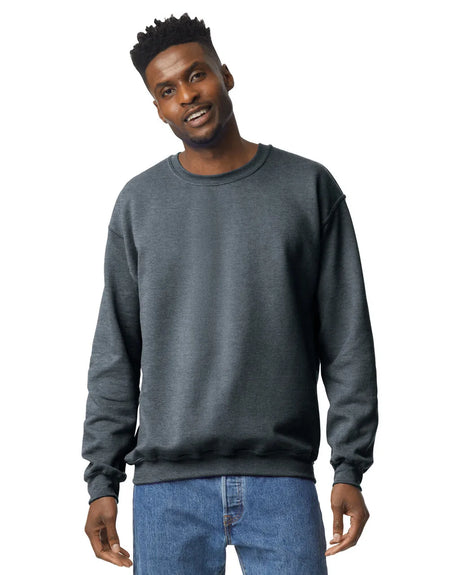 Gildan 18000 Heavy Blend Sweatshirt Fabric - Dark Heather, Classic Fit, Seamless Body (1 Unit)