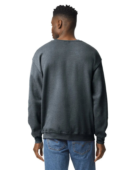 Gildan 18000 Heavy Blend Sweatshirt Fabric - Dark Heather, Classic Fit, Seamless Body (1 Unit)
