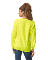 Gildan 18000 Heavy Blend Sweatshirt Fabric - Safety Green, Classic Fit, Seamless Body (1 Unit)