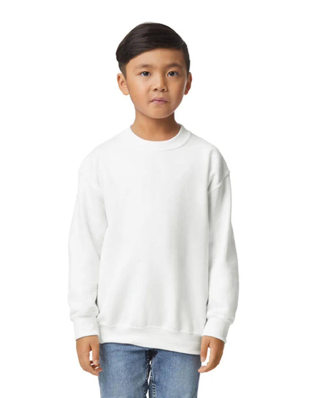 Gildan 18000B Youth Sweatshirt - White
