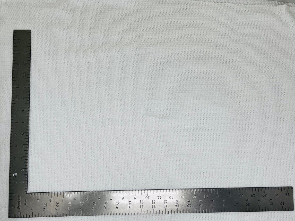 1 Yard Waffle Knit Solid Fabric Soft Textured Cotton Blend 60 Inch Width