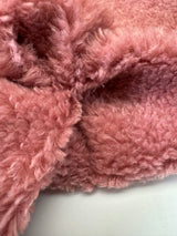 Pink Faux Fur Knitted Fabric