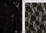 Solid Lace Fabric in Black