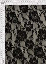 Solid Lace Fabric in Black