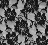 Solid Lace Fabric in Black
