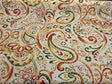 Swavelle Vermilya/Fredo Orange Grove Paisley Polyester Fabric - Orange Peach Rust Coral Paisley, 54" Width (1 Yard)