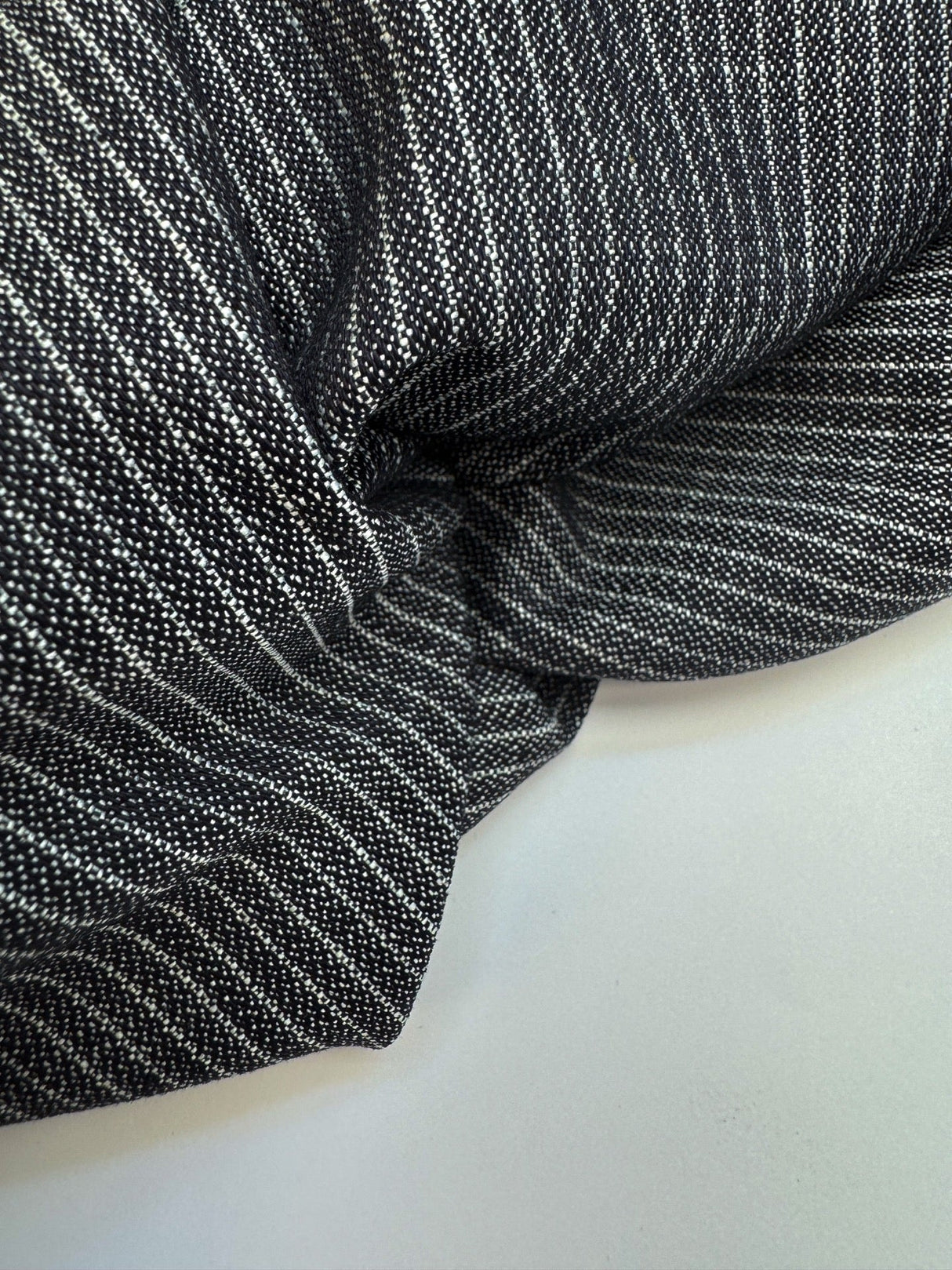 Cotton Denim Striped Blue Stretch