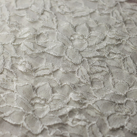 Passion Flower Nylon Spandex Fabric - Multiple Colors, Floral Lace Pattern, 57/58" Width (1 Yard)