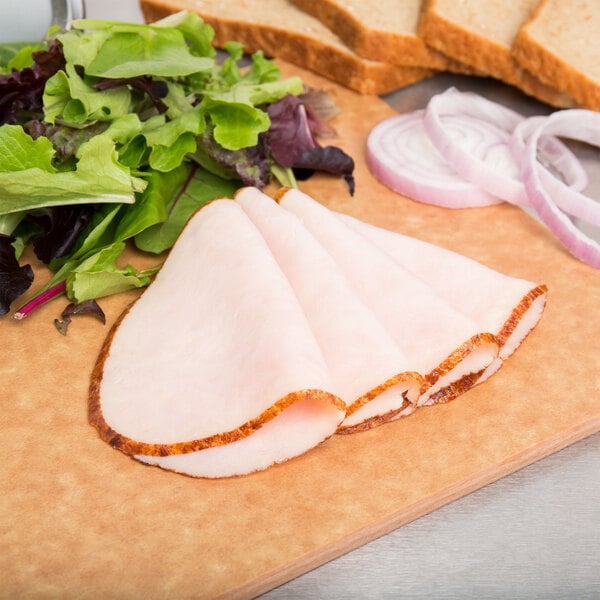 Carolina Turkey Deluxe 9 lb. Oil Brazed Skinless Turkey Breast - 2/Case