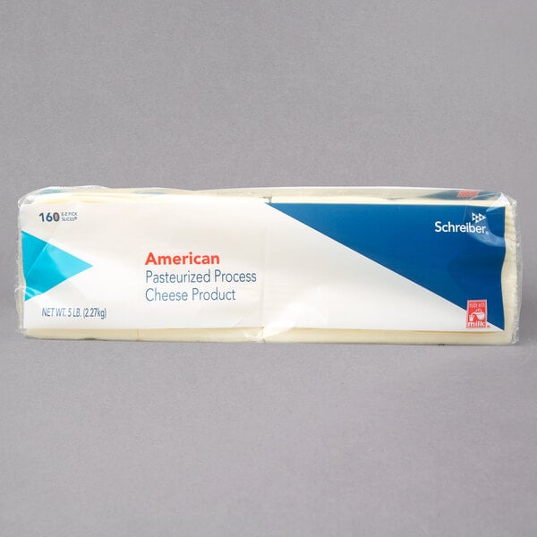 Schreiber Pre-Sliced White American Cheese - 640/Case