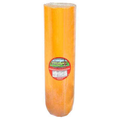 Traditional Delights Hickory Smoked Gouda Cheese 6 lb. Roll - 4/Case