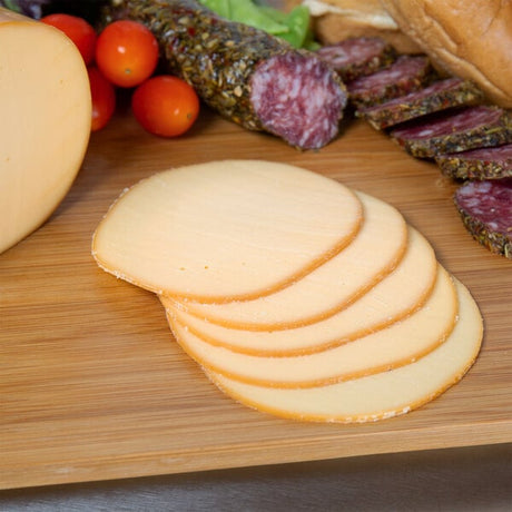Traditional Delights Hickory Smoked Gouda Cheese 6 lb. Roll - 4/Case