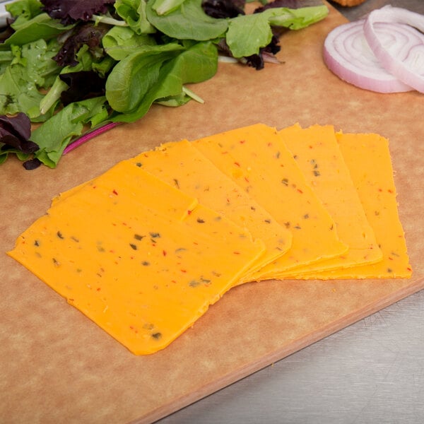 Yancey's Fancy 5 lb. Buffalo Wing Flavored New York Cheddar Cheese - 2/Case
