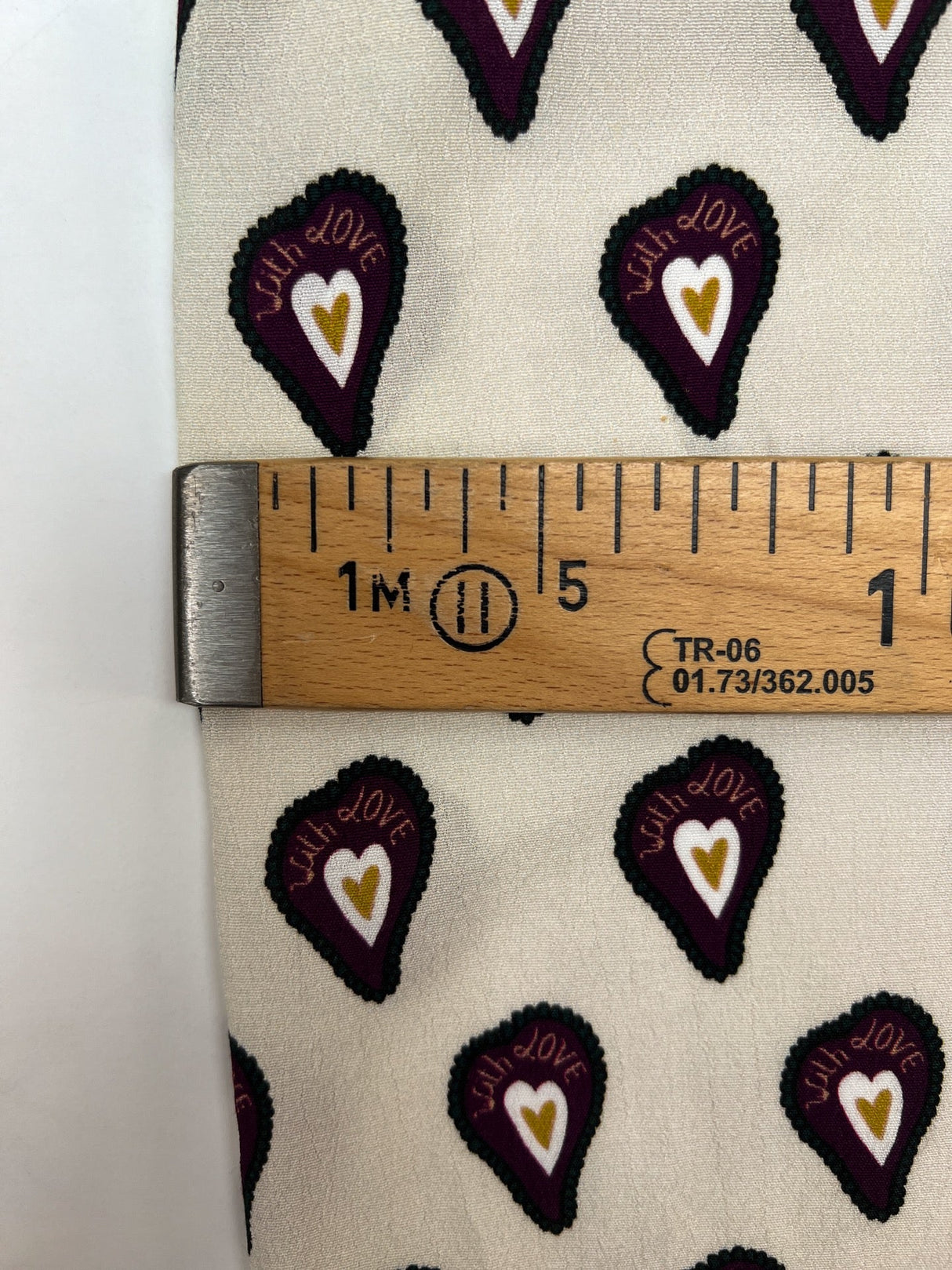 Viscose Crepe Printed Purple Beige Fabric