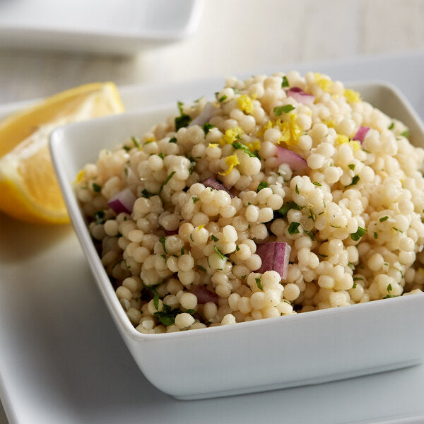 Del Destino Israeli Toasted Pearl Couscous 5 lb. Bags - 4/Case