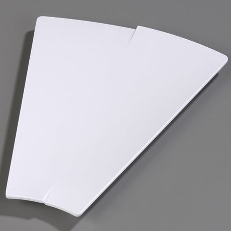 Carlisle 33326 16" Rave Trapezoid Platter - White