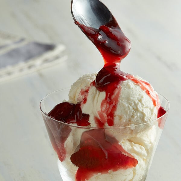I. Rice Strawberry Dessert/Sundae Topping 1/2 Gallon - 6/Case