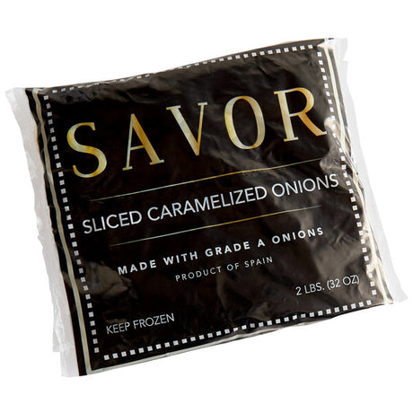 Savor Imports Caramelized Sliced Onions 2 lb. - 12/Case